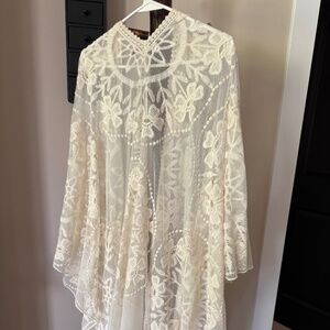 Origami Lace cream Duster